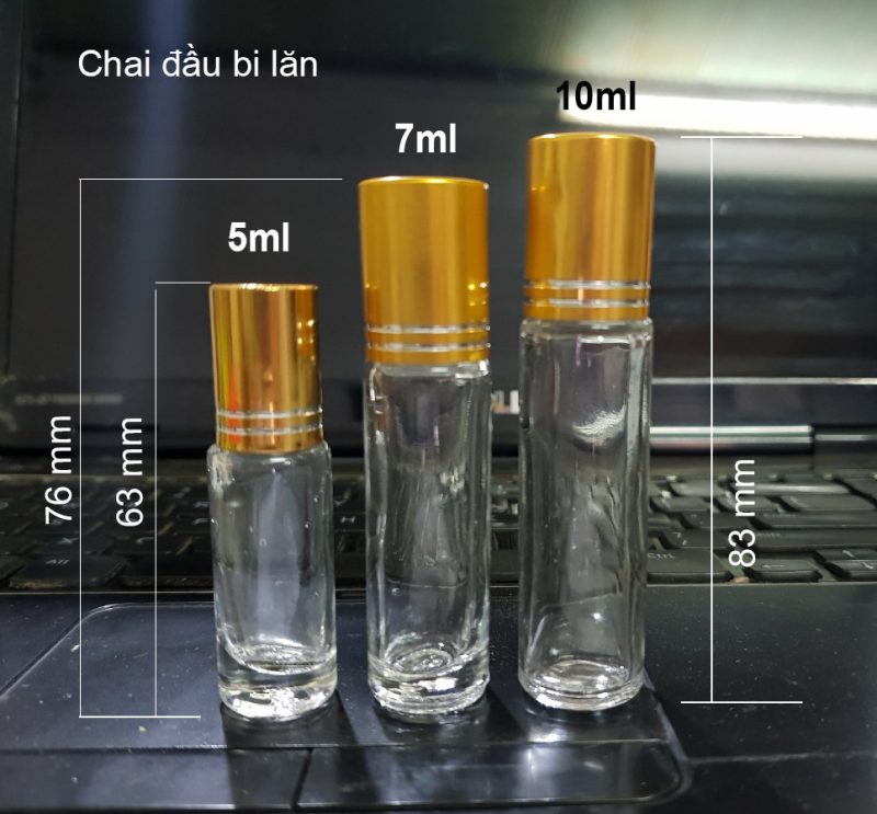 Vỏ chai chiết nước hoa 34 – 10ml dạng lăn