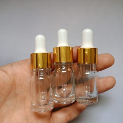 LỌ SERUM THÂN TRONG 5ML 10ML _ KHOEN VÀNG _ MS 311