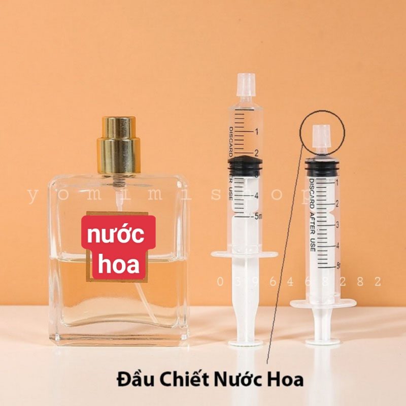 Xi lanh kèm đầu chiết nước hoa ( đầu số 1)