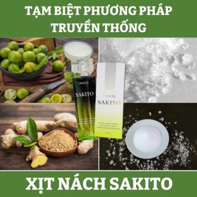 XỊT KHỬ MÙI SAKITO - Giải pháp cho người hôi nách