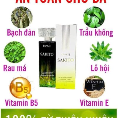 XỊT KHỬ MÙI SAKITO - Giải pháp cho người hôi nách