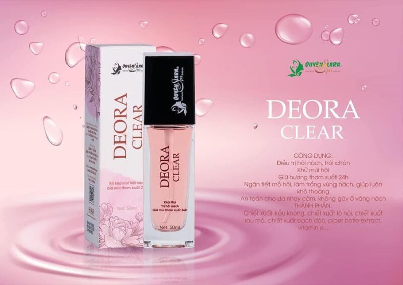 XỊT KHỬ MÙI DEORA CLEAR - Giải pháp cho người hôi nách