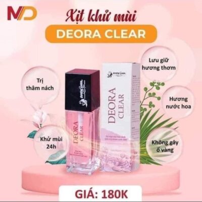 XỊT KHỬ MÙI DEORA CLEAR - Giải pháp cho người hôi nách